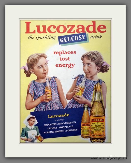 Lucozade Glucose Drink. Original Advert 1953 (ref AD300956)