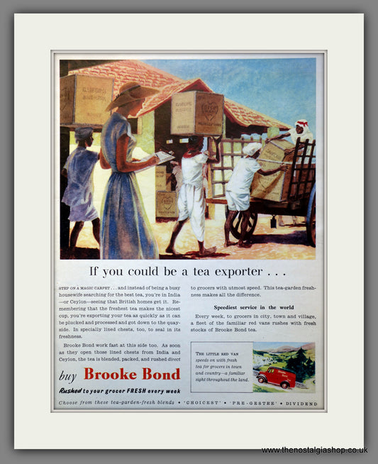 Brooke Bond Tea. Original Advert 1953 (ref AD300961)
