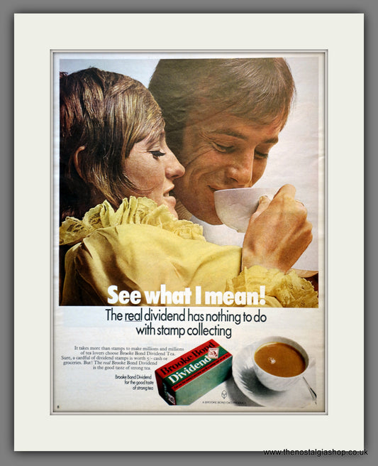 Brooke Bond Tea. Dividend. Original Advert 1969 (ref AD300978)