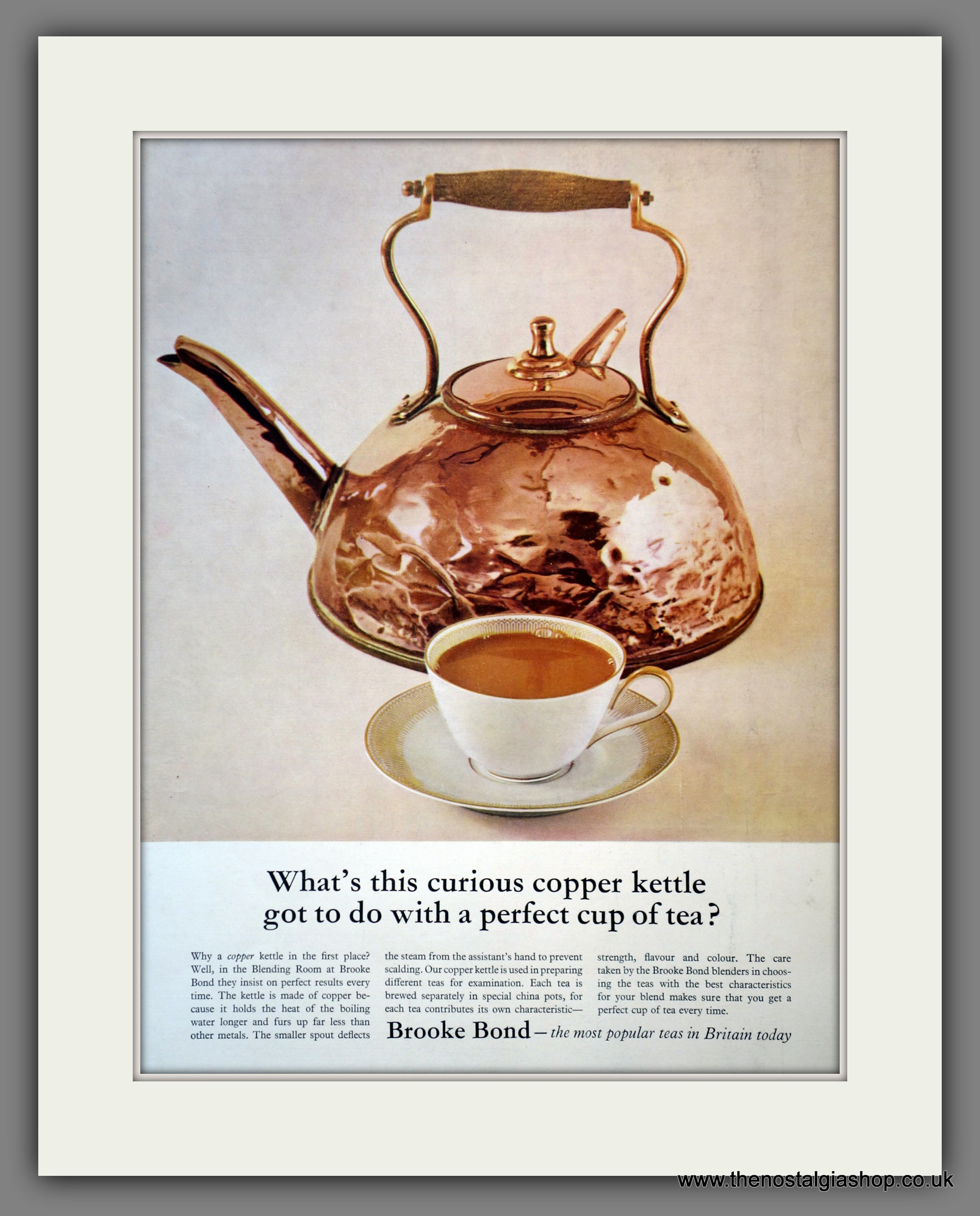 Brooke Bond Tea. Original Advert 1961 (ref AD300979) – The Nostalgia Shop