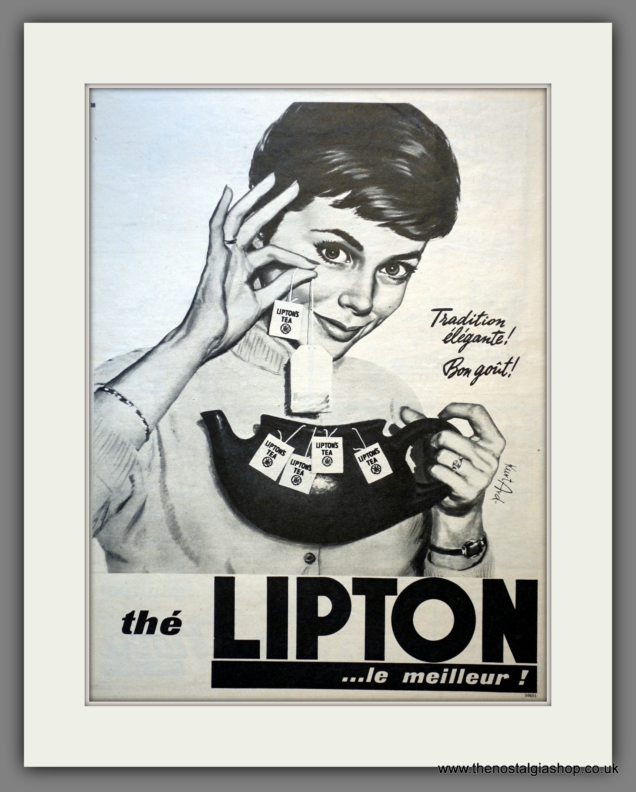Lipton's Tea. Original French Advert 1960 (ref AD300976) – The ...