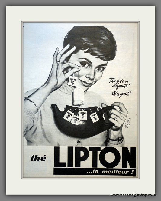 Lipton's Tea. Original French Advert 1960 (ref AD300976)