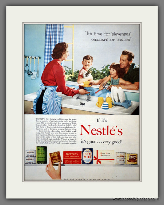 Nescafe by Nestle's. Original Advert 1956 (ref AD300985)