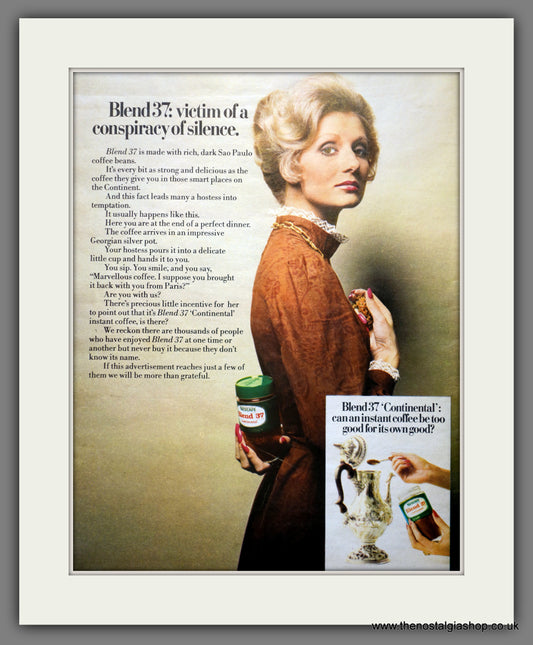 Nescafe Blend 37 Coffee. Original Advert 1973 (ref AD300988)