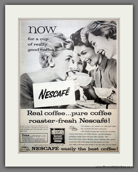 Nescafe Instant Coffee. Original Advert 1959 (ref AD300993)