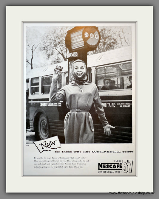 Nescafe Blend 37 Coffee. Original Advert 1956 (ref AD300991)