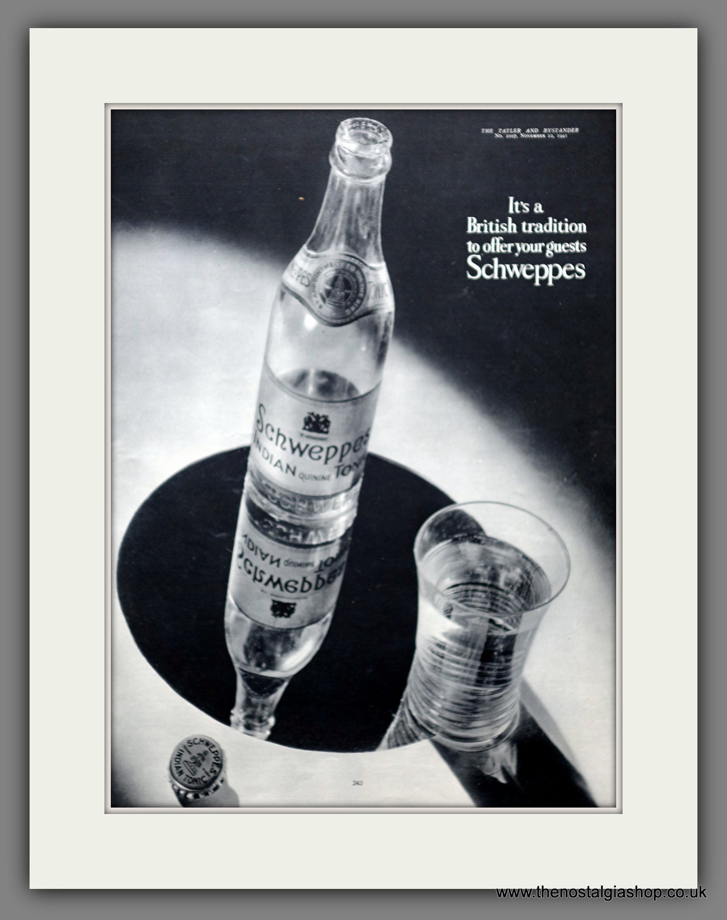 Schweppes Tonic Water. Original Advert 1941 (ref AD300997)
