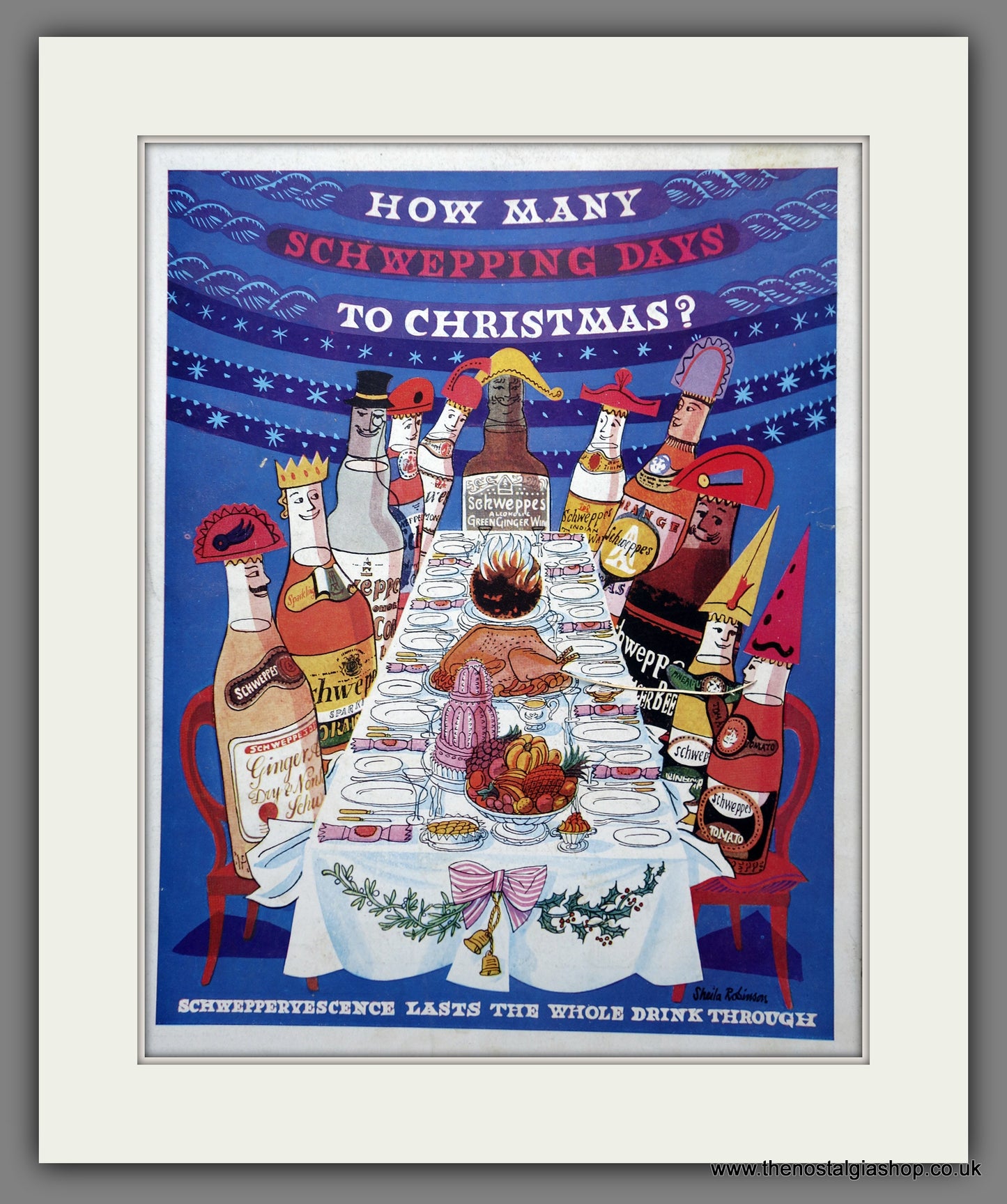 Schweppes Tonic Water. Schweppervescence. Original Advert 1954 (ref AD301004)