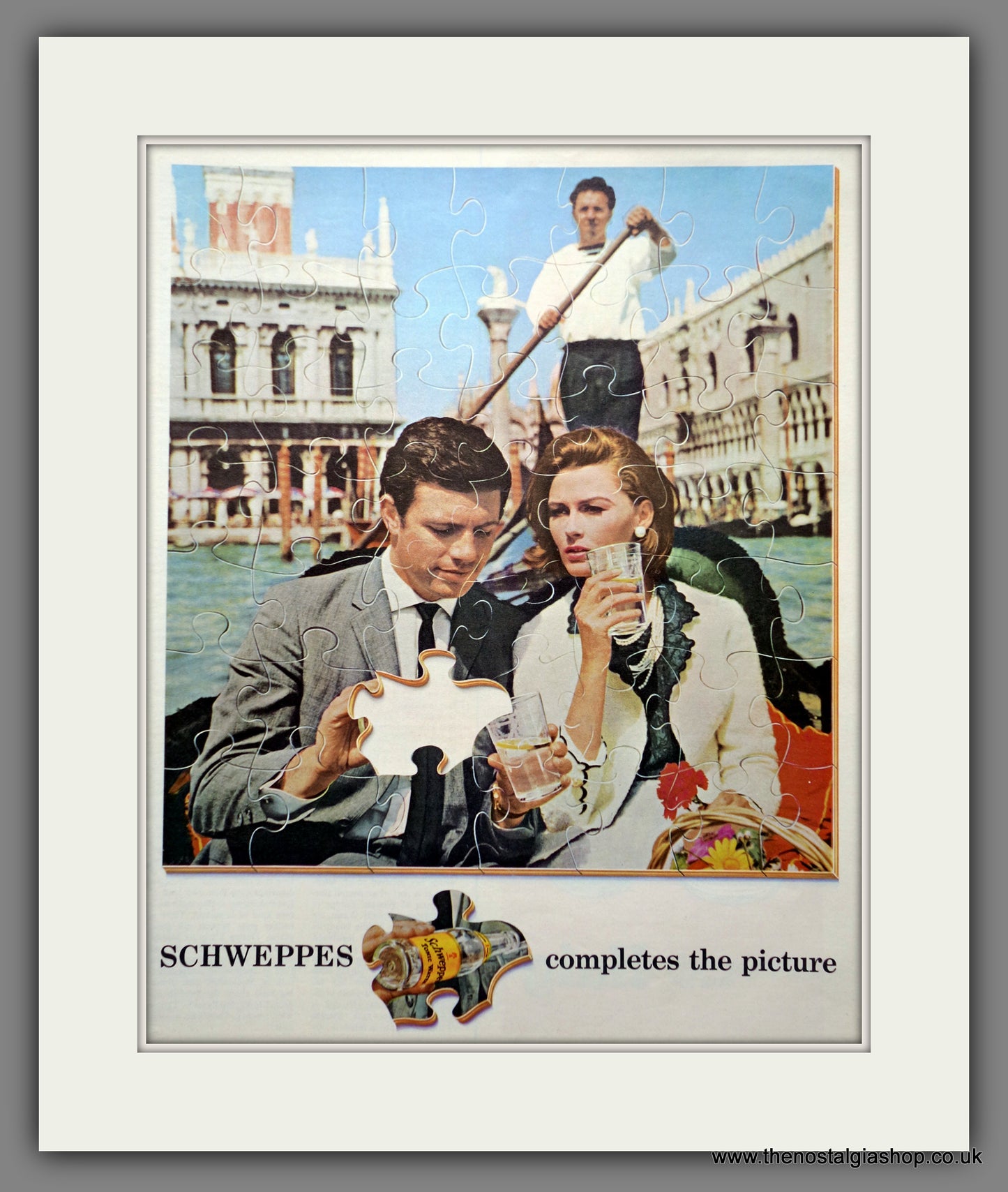 Schweppes Tonic Water Original Advert 1966 (ref AD9417)