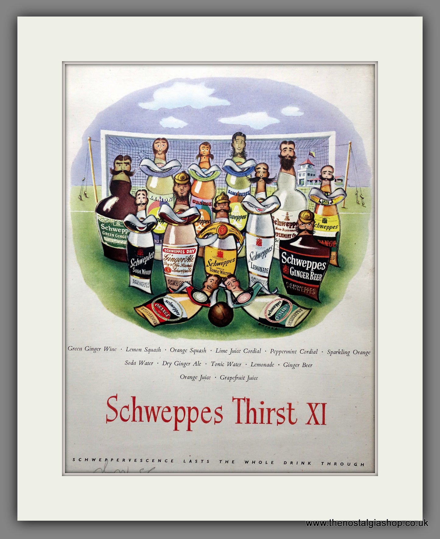 Schweppes Tonic Water. Original Advert 1954 (ref AD301051)