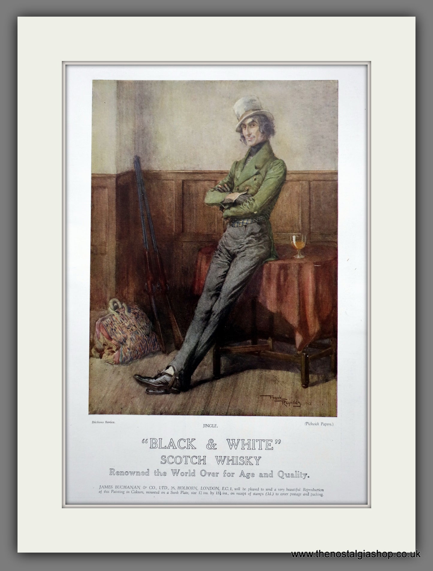 Black & White Scotch Whisky. Original Advert 1928 (ref AD301071)