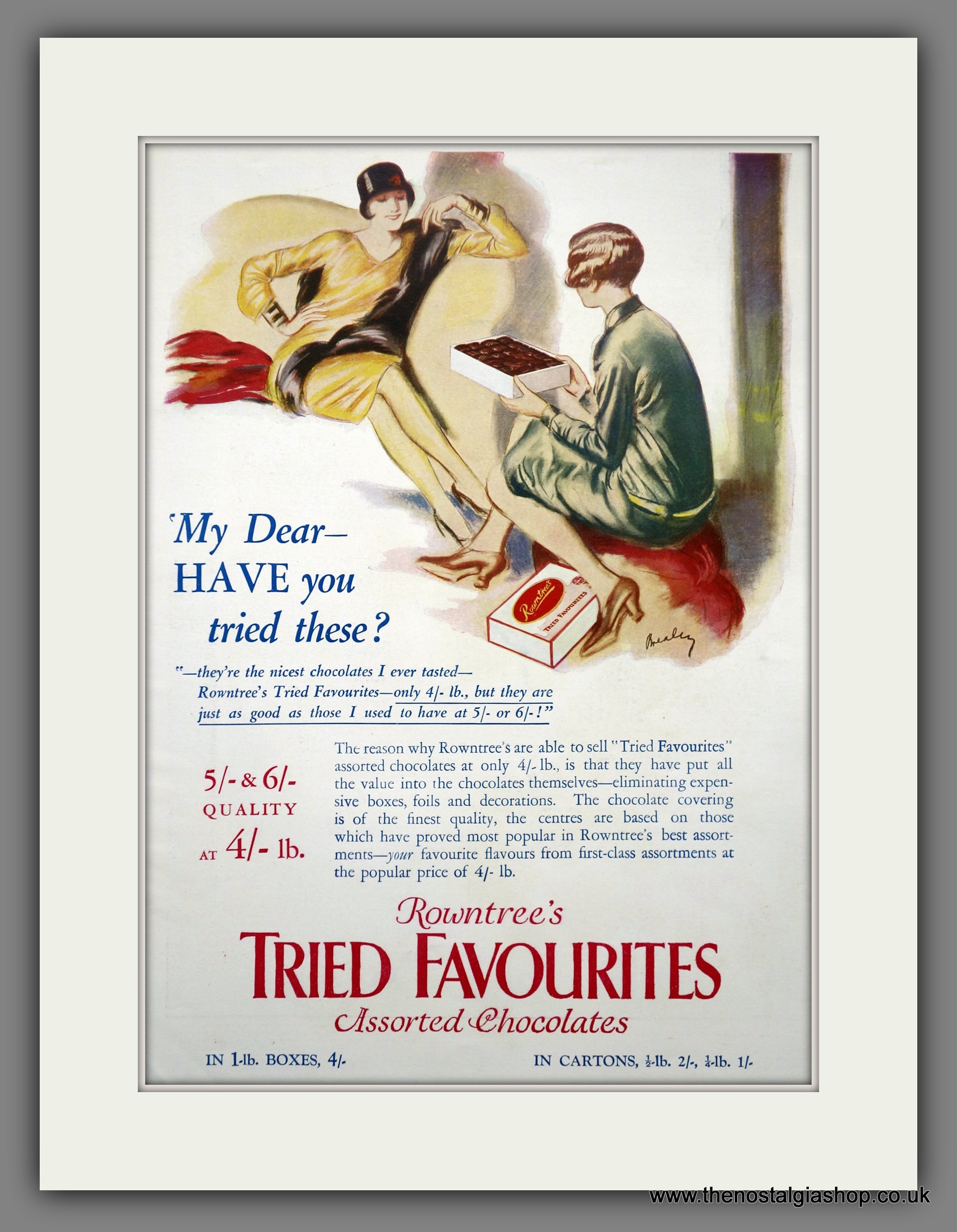 Rowntree's Chocolates. Original Advert 1928 (ref AD301100) – The ...