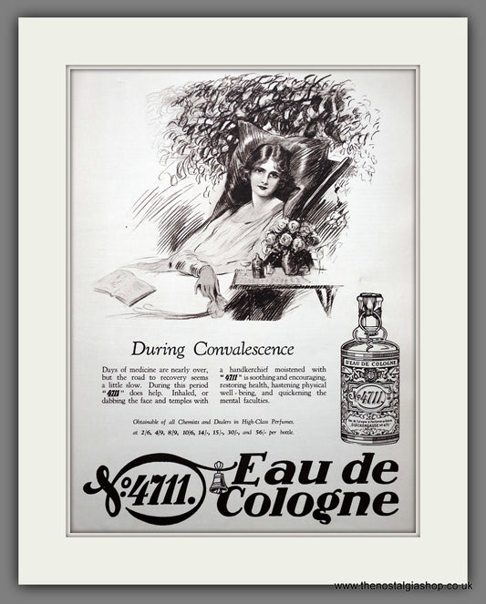 4711 Eau de Cologne Perfume. Original Advert 1928 (ref AD301106)
