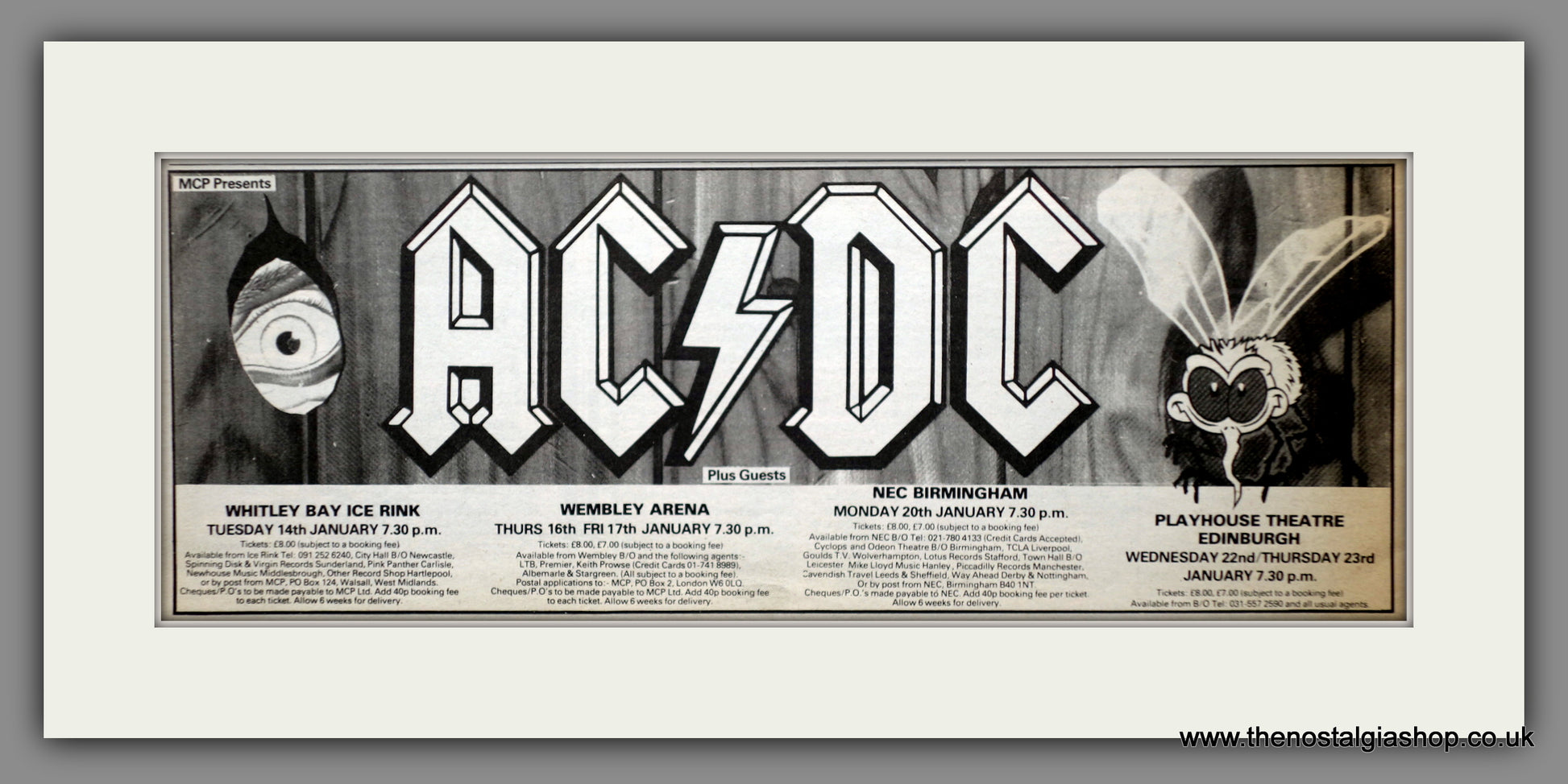AC DC UK Shows. Original Advert 1985 (ref AD400111) – The Nostalgia Shop