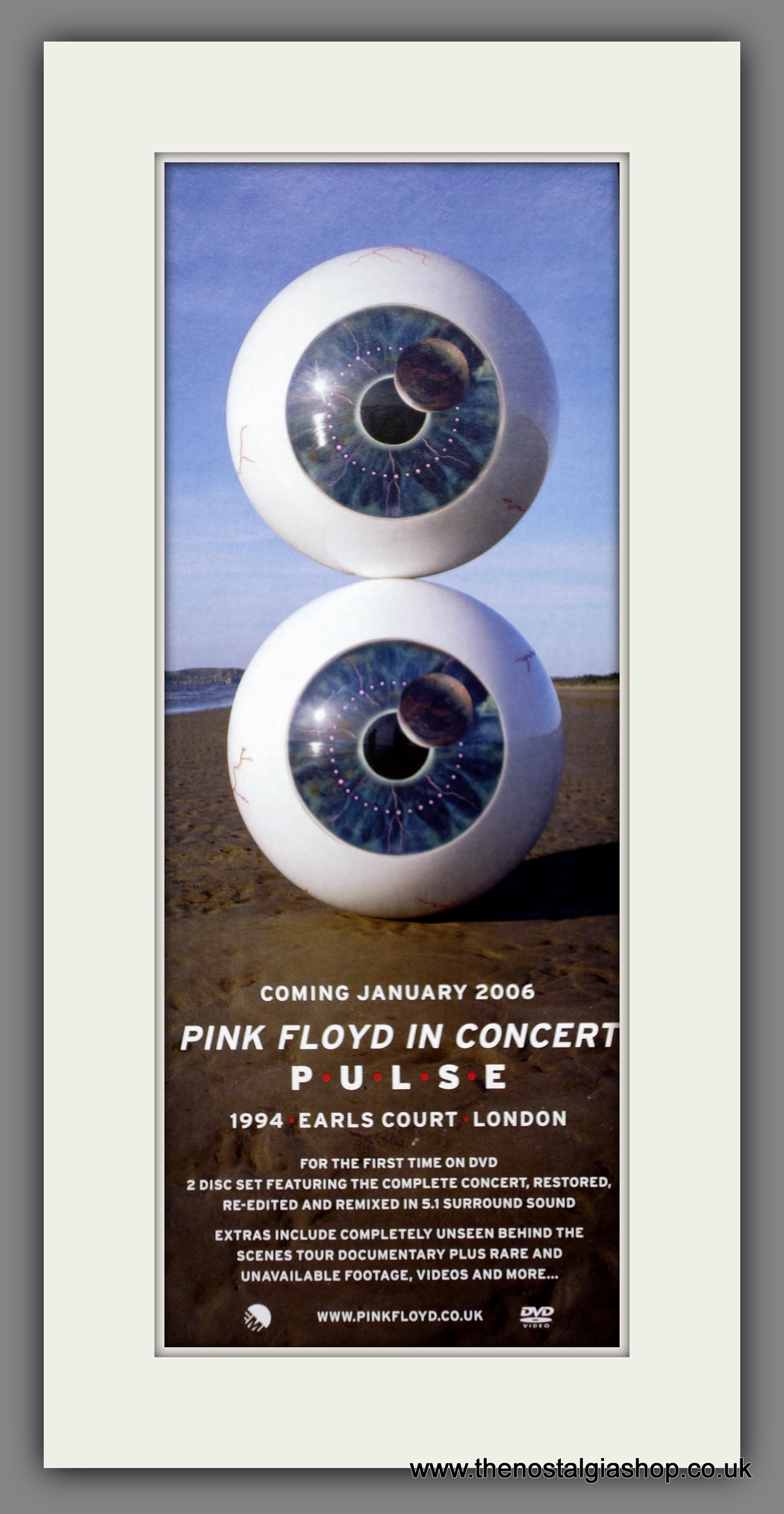 Pink Floyd. Pulse. Original Music Advert 2006 Release. (ref AD400105)