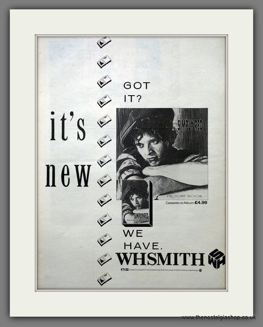 Simply Red Picture Book. Original Advert 1985 (ref AD15594)