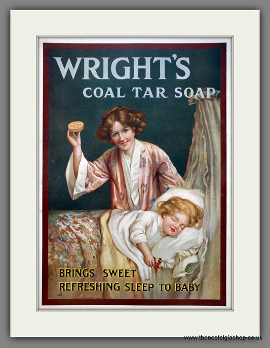 Wright's Coal Tar Soap. Large Original Advert 1912 (ref AD15420)