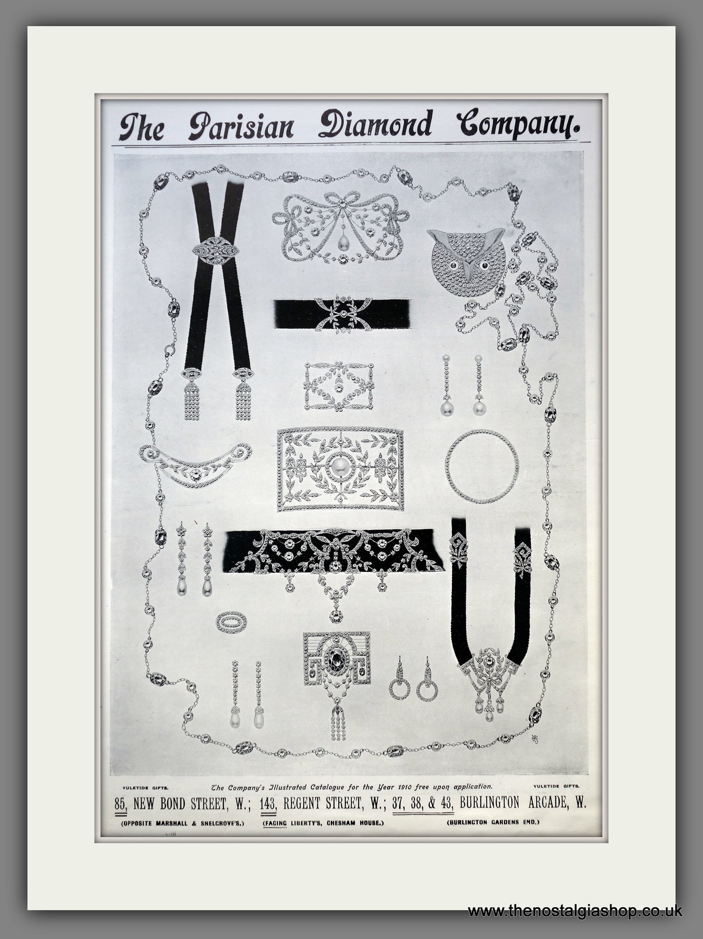 Parisian Diamond Company. Original Advert 1909 (ref AD15455)
