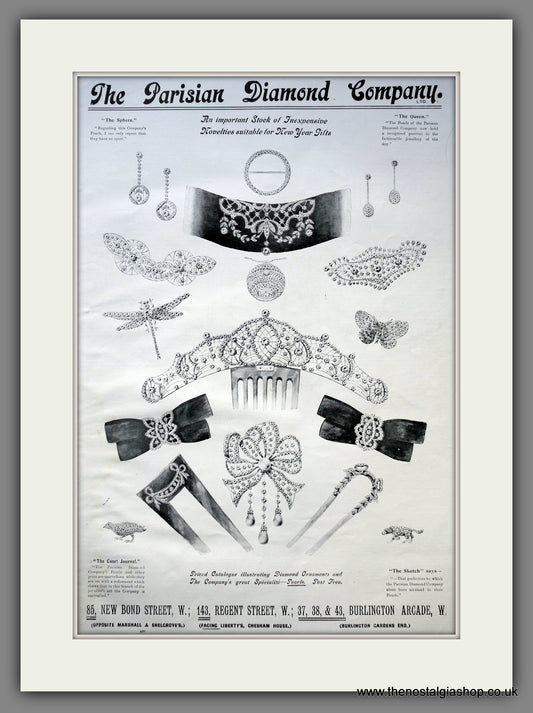 Parisian Diamond Company. Original Advert 1912 (ref AD15457)