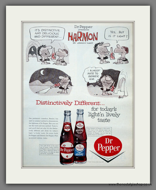 Dr Pepper Drink. Original American Advert 1964 (ref AD301136)