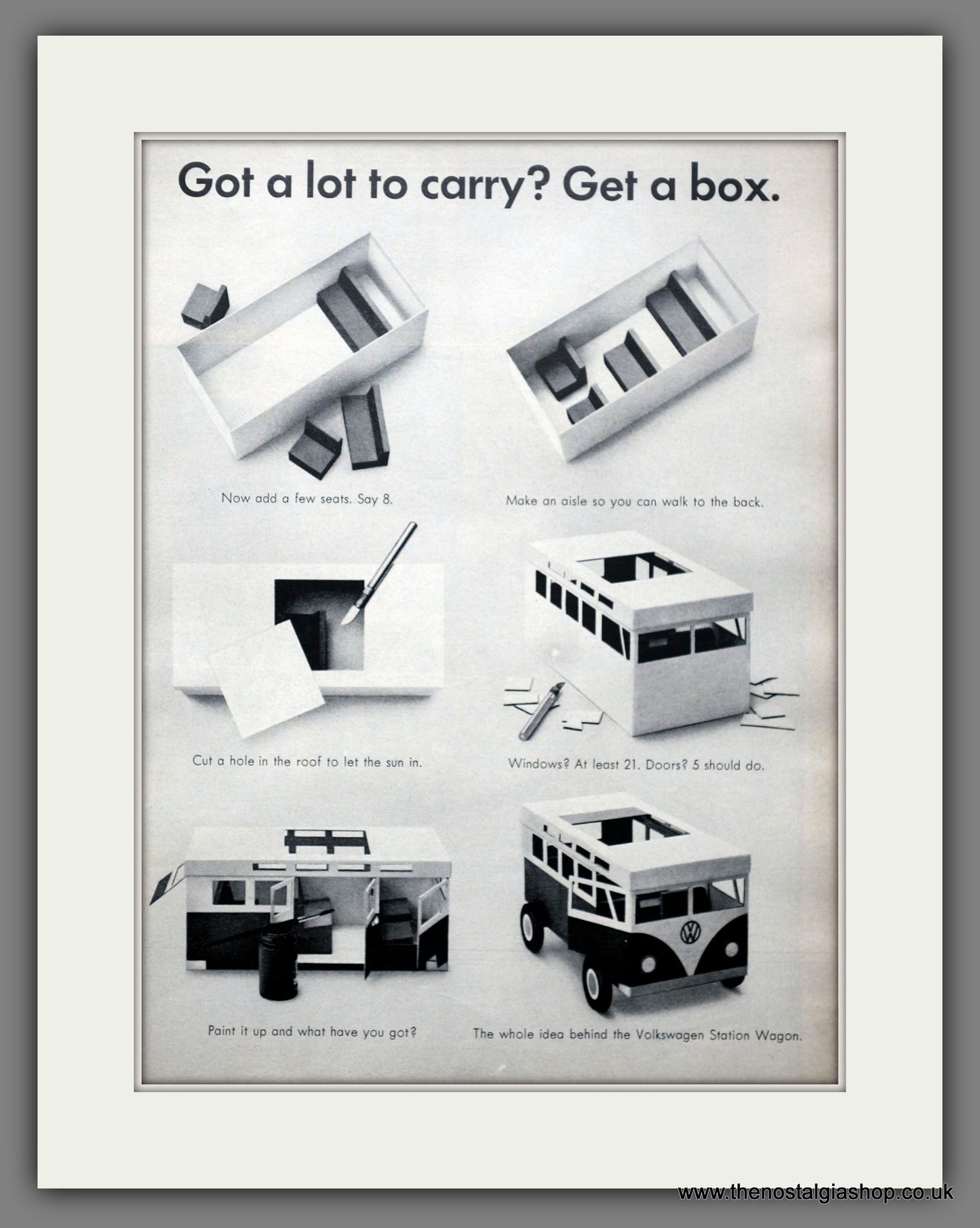 Volkswagen Station Wagon. 1964 Large Original Advert (ref AD301142)