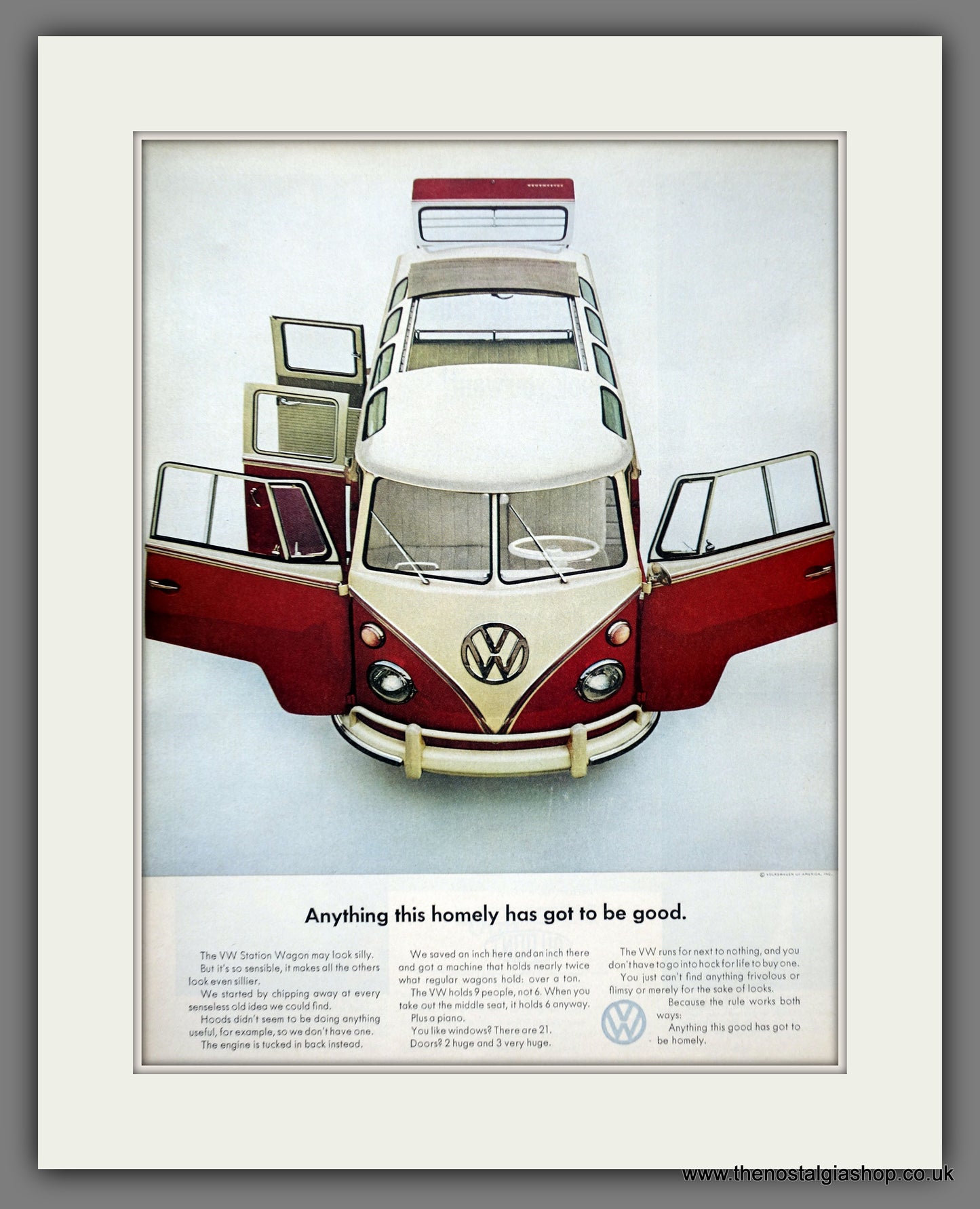 Volkswagen Station Wagon. 1964 Large Original Advert (ref AD301144)