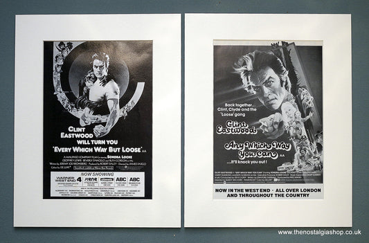 Every which way but Loose & Any Which way You Can Original adverts (ref AD648)