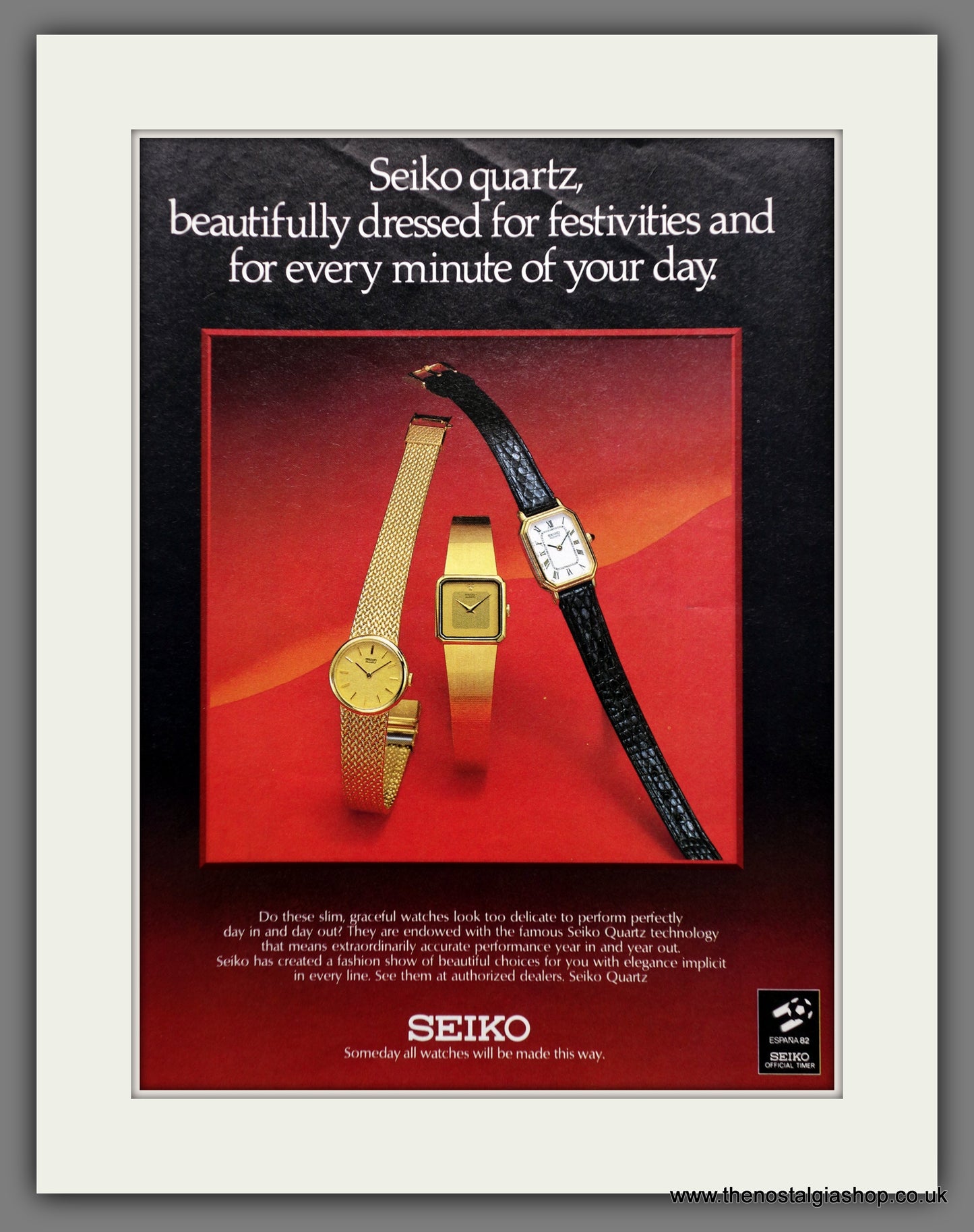 Seiko Quartz Watches. Original Advert 1981 (ref AD60897)