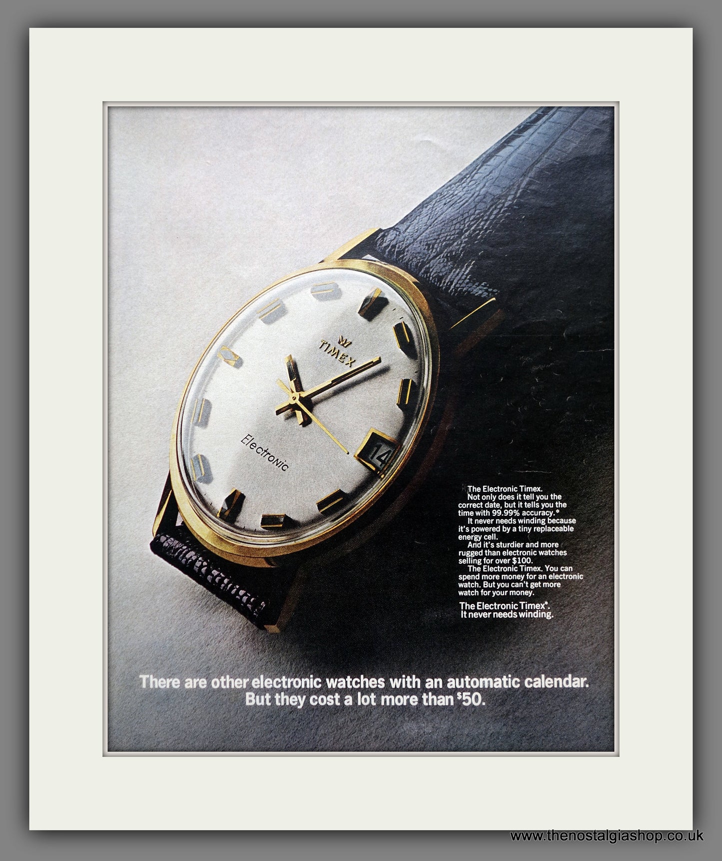 Timex Electronic Watch. Original Advert 1969 (ref AD301150)