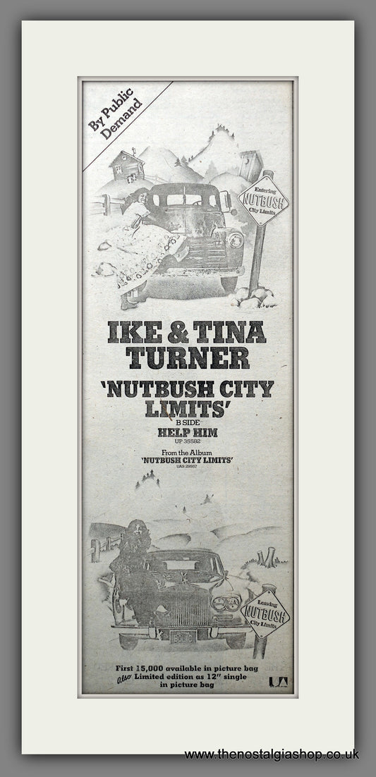 Ike & Tina Turner Nutbush City Limits.  Original Advert 1978 (ref AD200624)