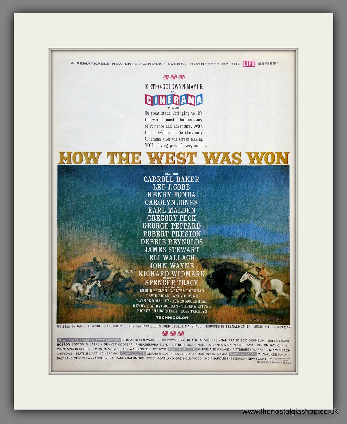 How The West Was Won. Original Advert 1963 (ref AD301196)