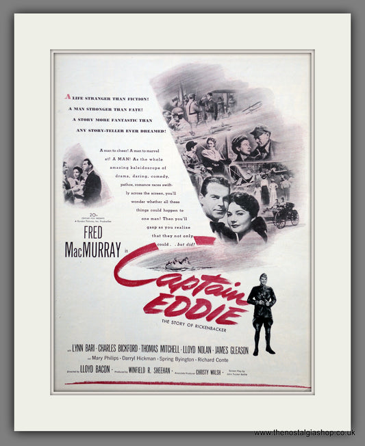 Captain Eddie. The Story of Rickenbacker. Original Advert 1945 (ref AD301200)