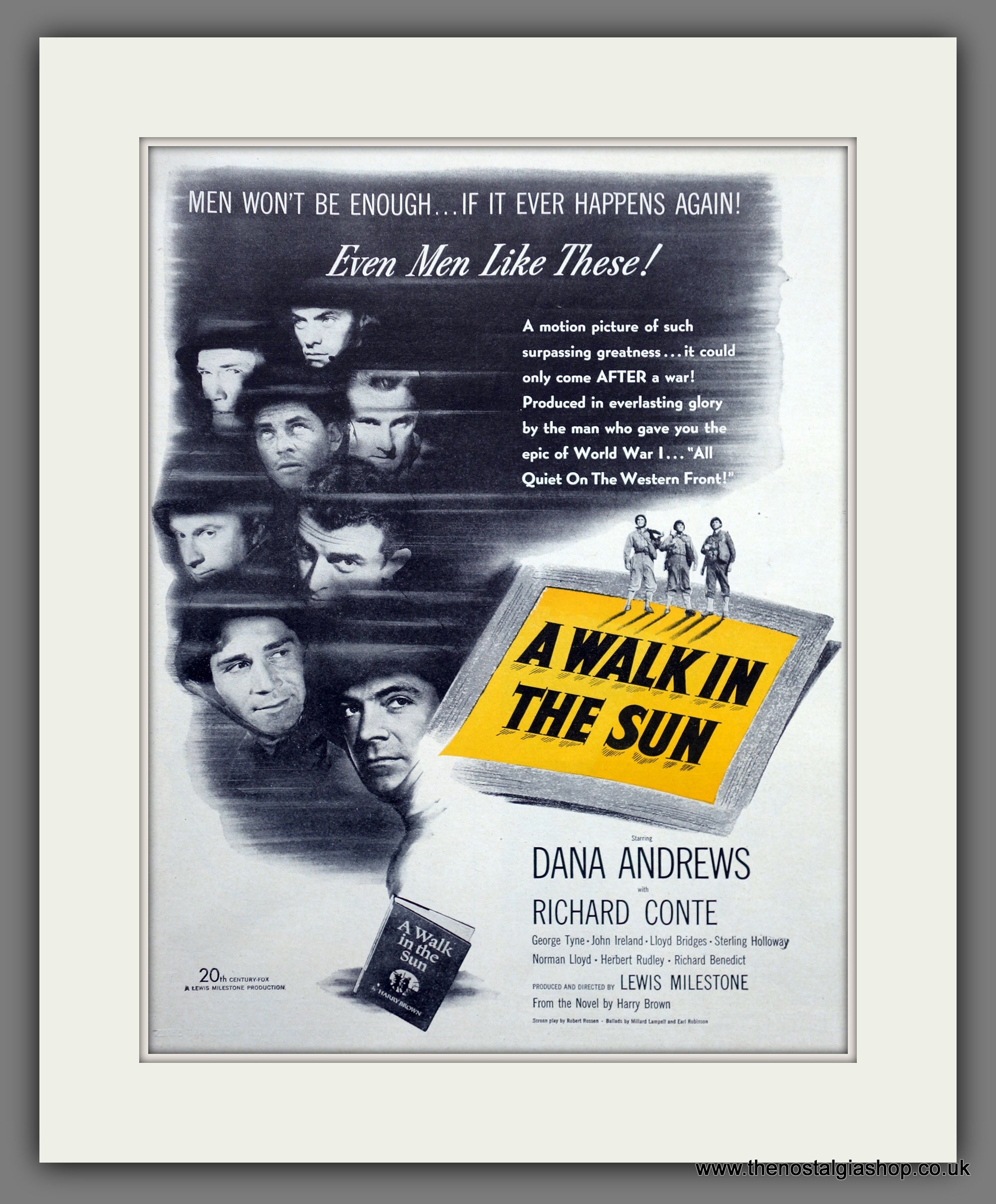 A Walk In The Sun. Original Advert 1946 (ref AD301202) – The Nostalgia Shop