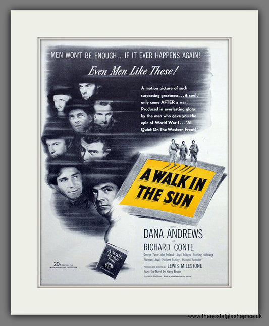 A Walk In The Sun. Original Advert 1946 (ref AD301202)