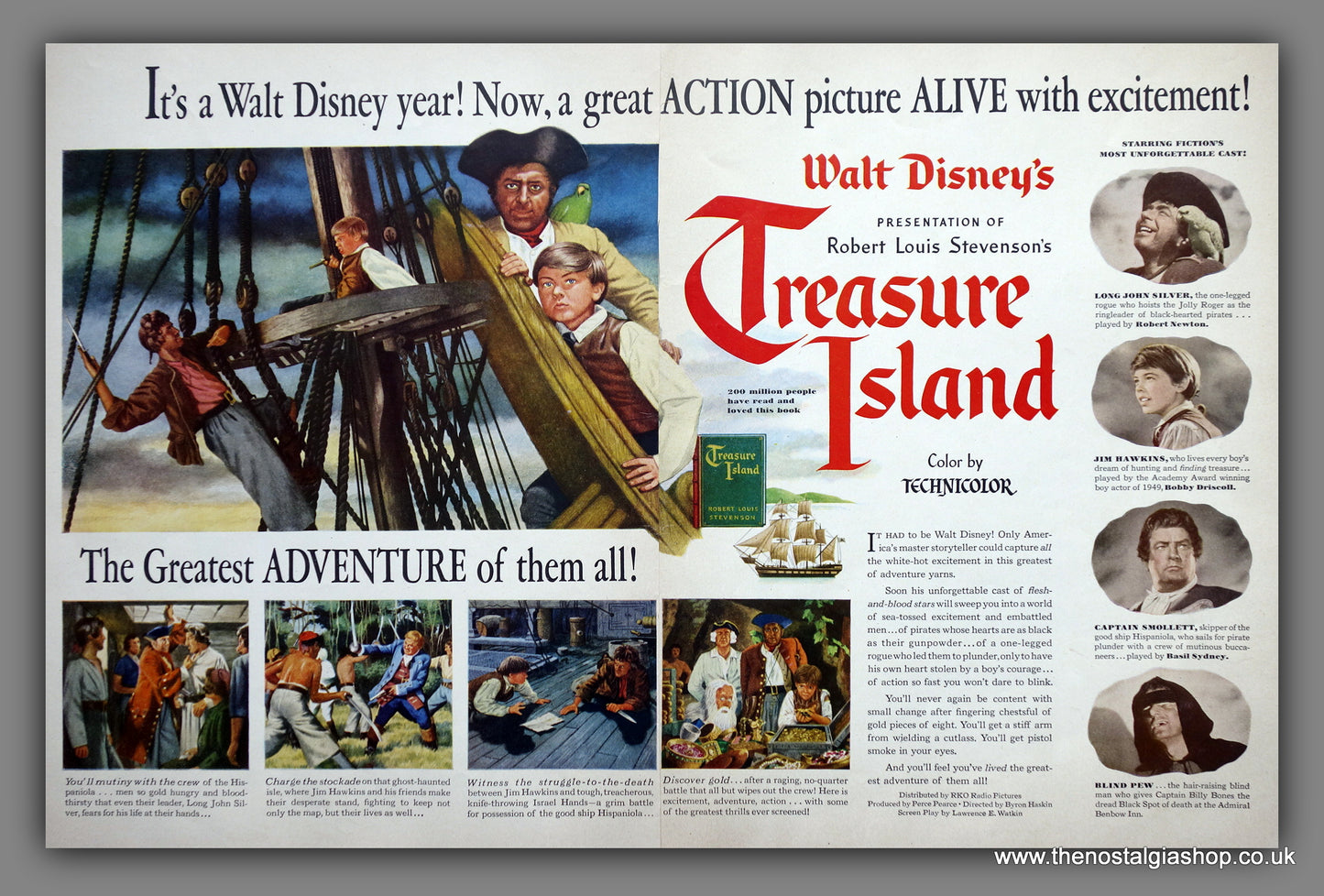 Treasure Island. Original Advert 1950. Unmounted (ref AD301239)