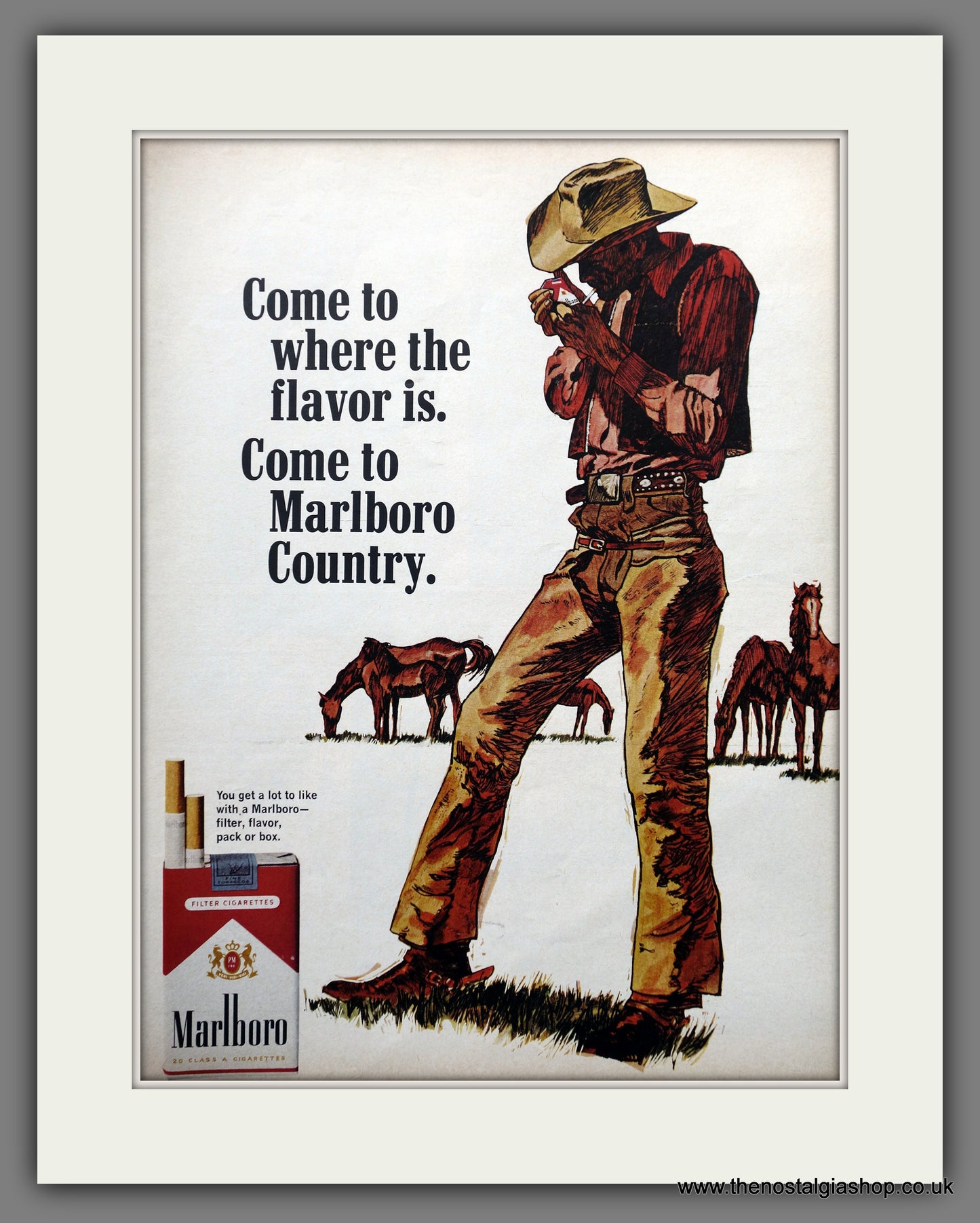 Marlboro Cigarettes. Original Advert 1967 (ref AD301209)