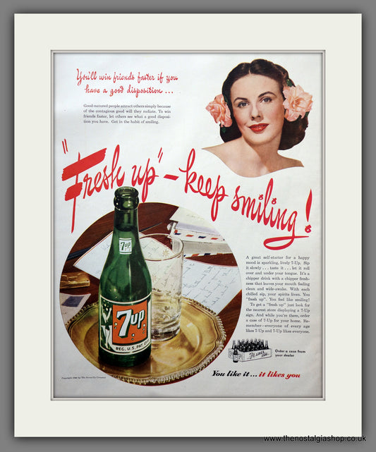 7up. Original American Advert 1945 (ref AD301220)