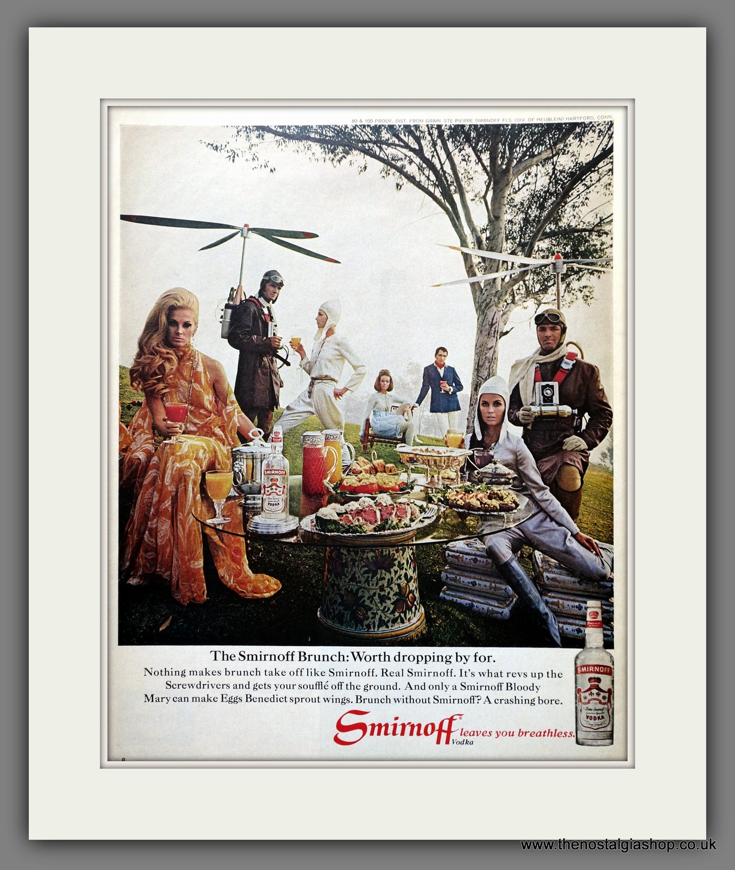 Smirnoff Vodka. Original American Advert 1969 (ref AD301229)