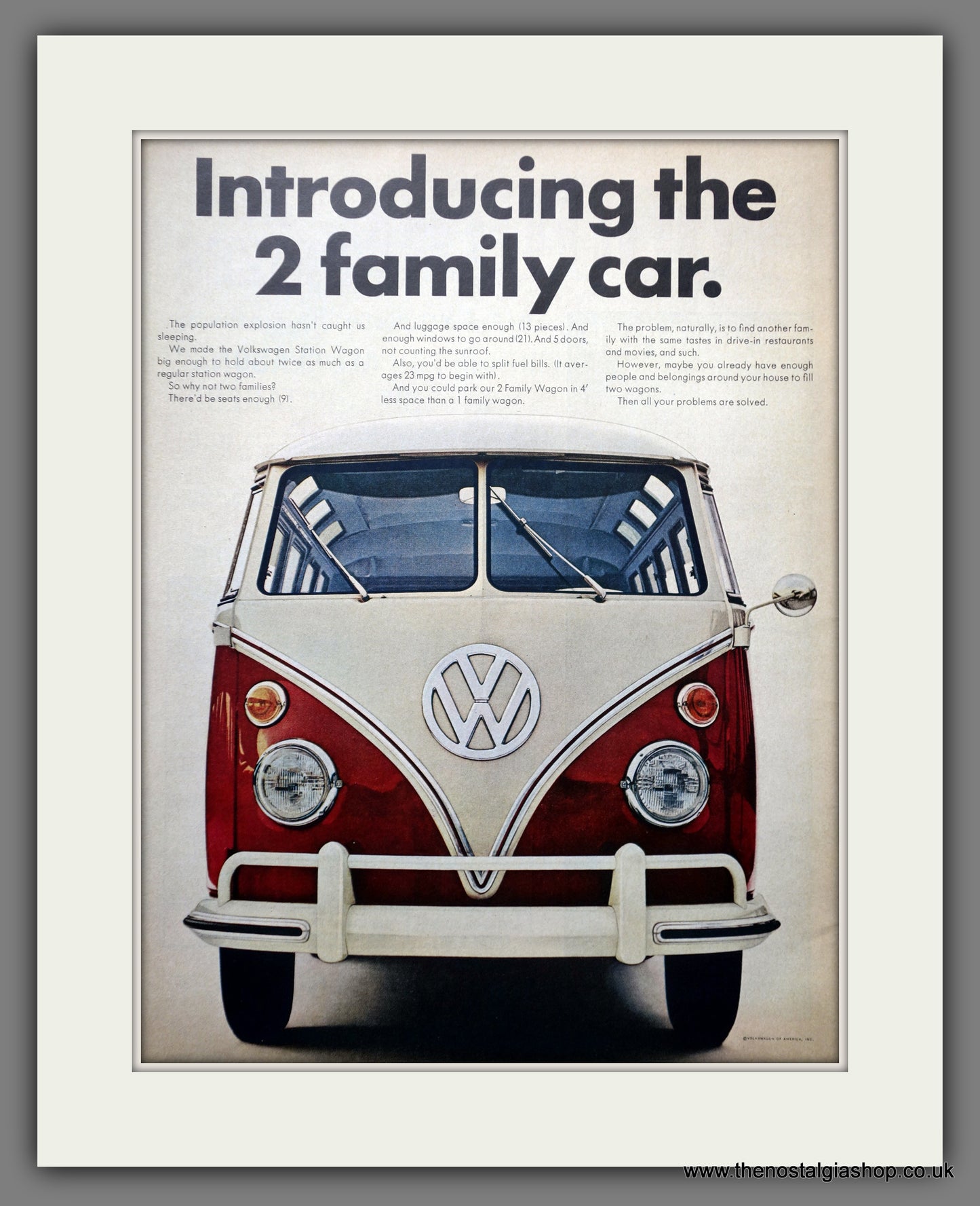 Volkswagen Station Wagon. 1966 Large Original Advert (ref AD301186)