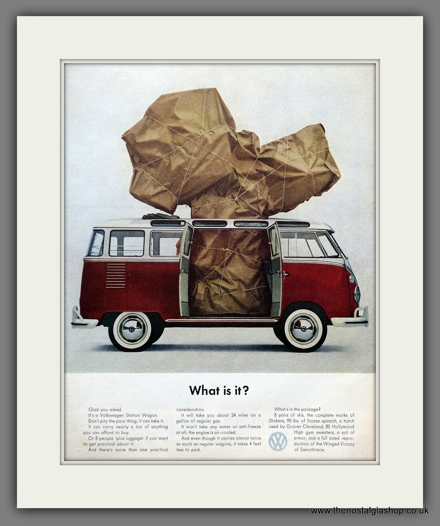 Volkswagen Station Wagon. 1963 Large Original Advert (ref AD301187)