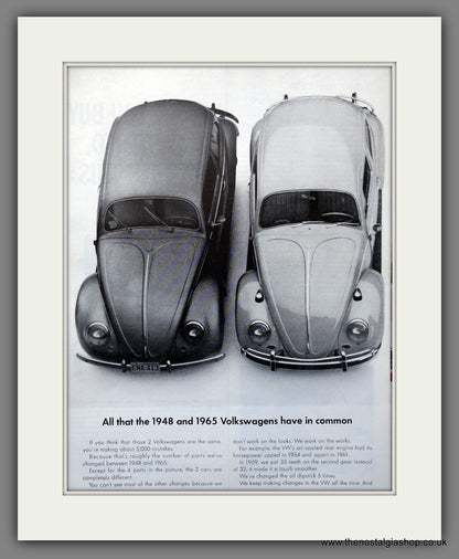 Volkswagen Beetle. 1964 Large Original Double Advert (ref AD301304)