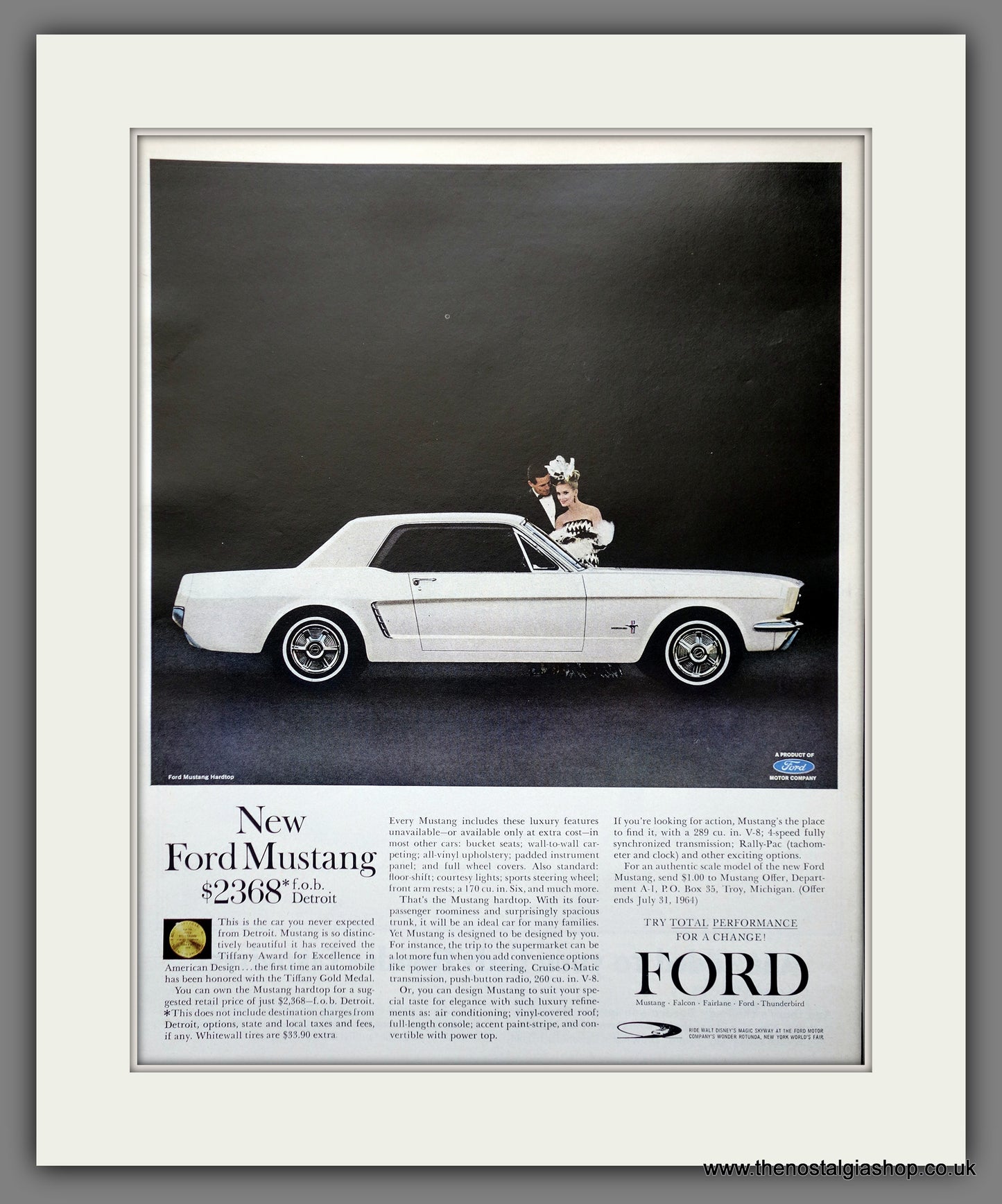 Ford Mustang '64. Original American Advert 1964 (ref AD301306)