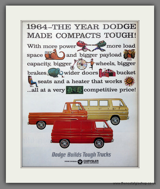 Dodge Trucks. Original American Advert 1964 (ref AD301310)