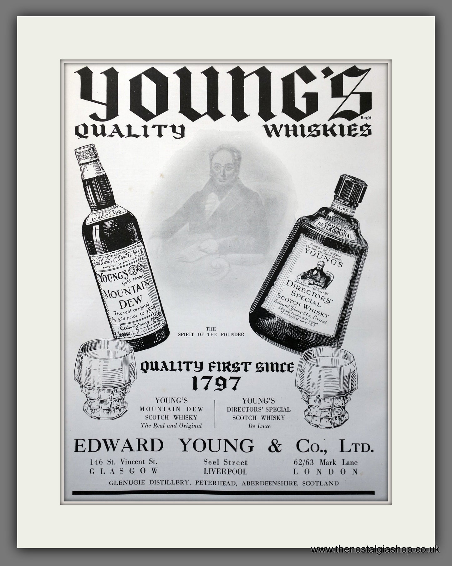 Young's Whiskies. Original Advert 1934 (ref AD301322)