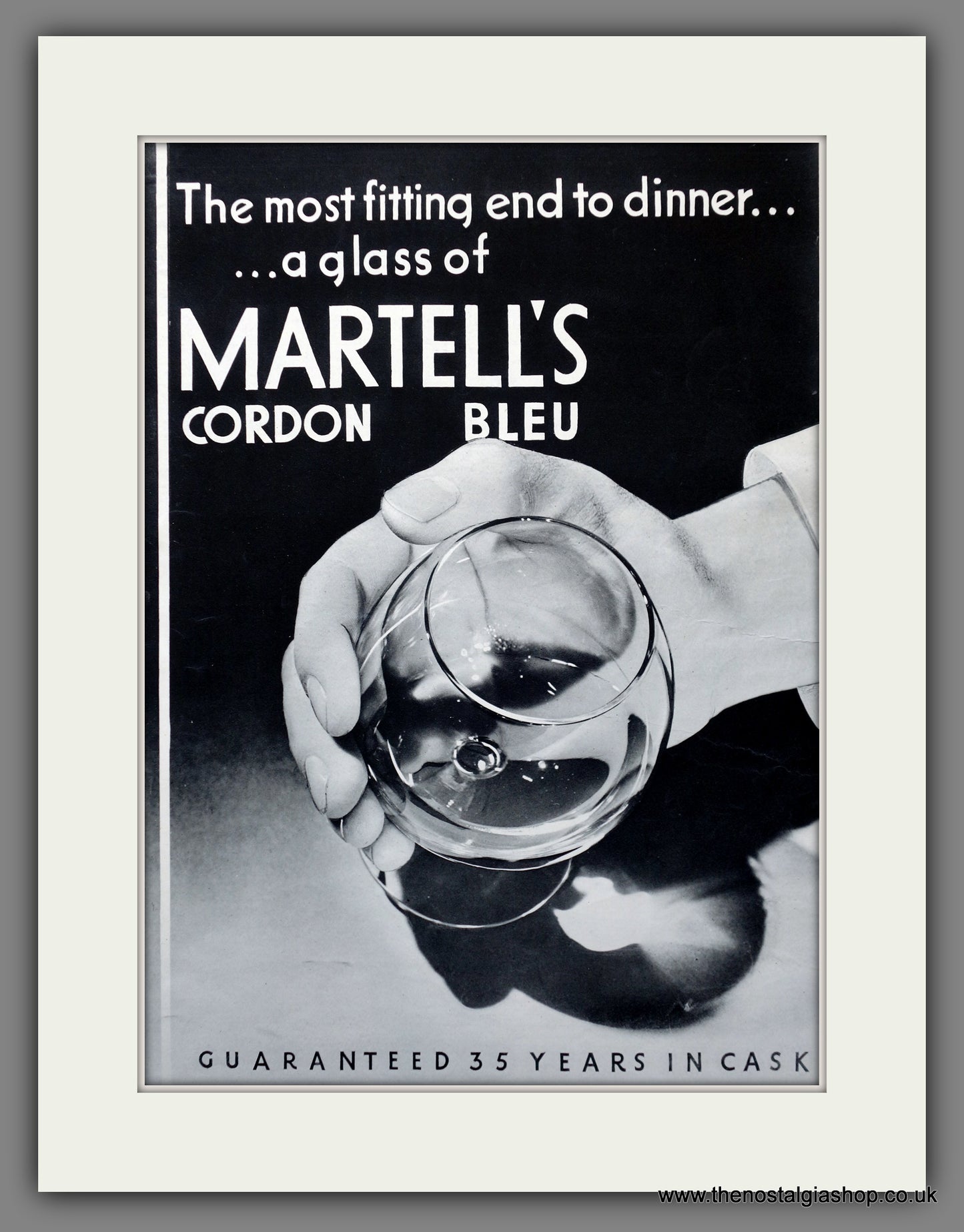 Martell's Cordon Bleu. Original Advert 1935 (ref AD301324)