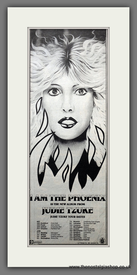Judie Tzuke I am The Phoenix. Original Advert 1981 (ref AD200695)