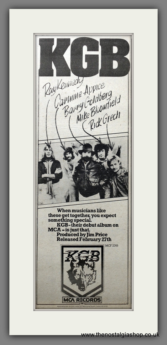 KGB Debut Album. Original Advert 1976 (ref AD200721)