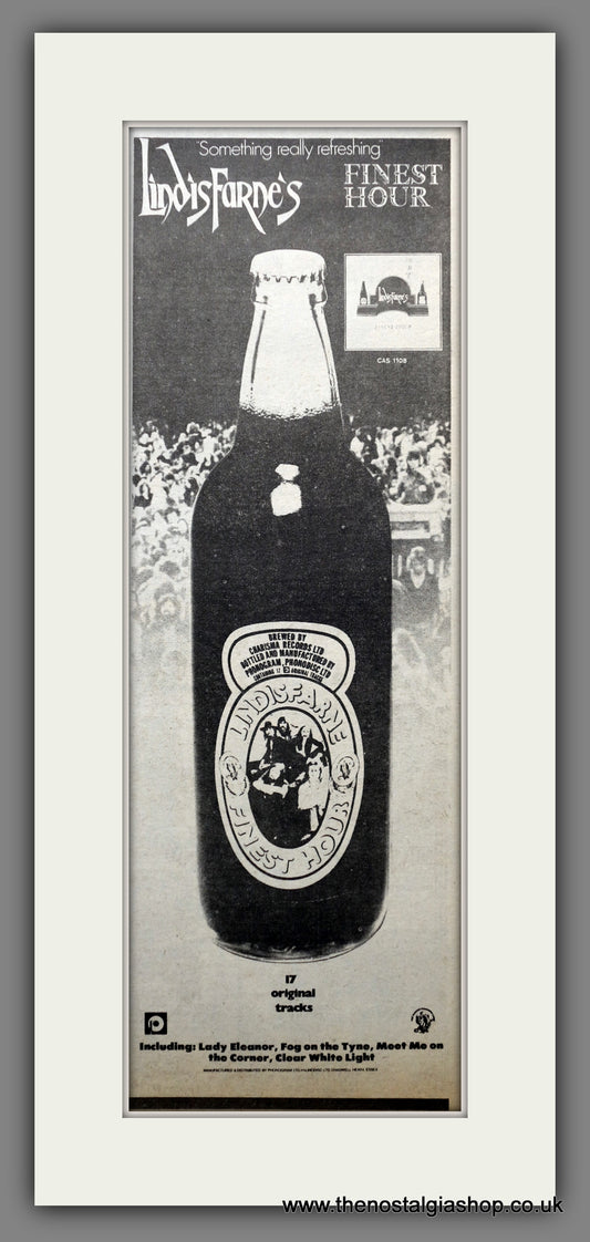 Lindisfarne Finest Hour. Original Advert 1975 (ref AD200735)