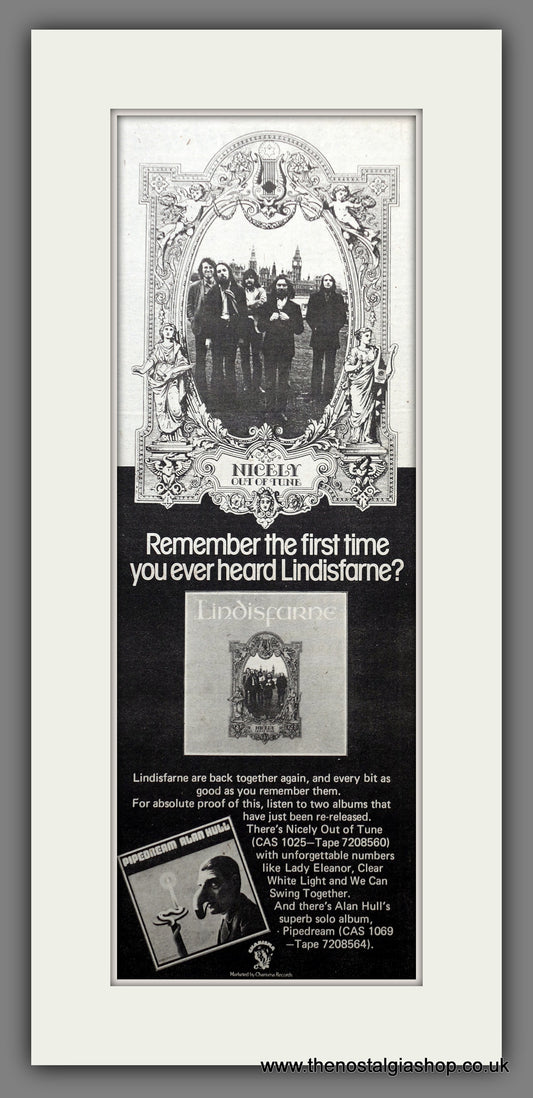 Lindisfarne Nicely Out Of Tune. Original Advert 1978 (ref AD200736)