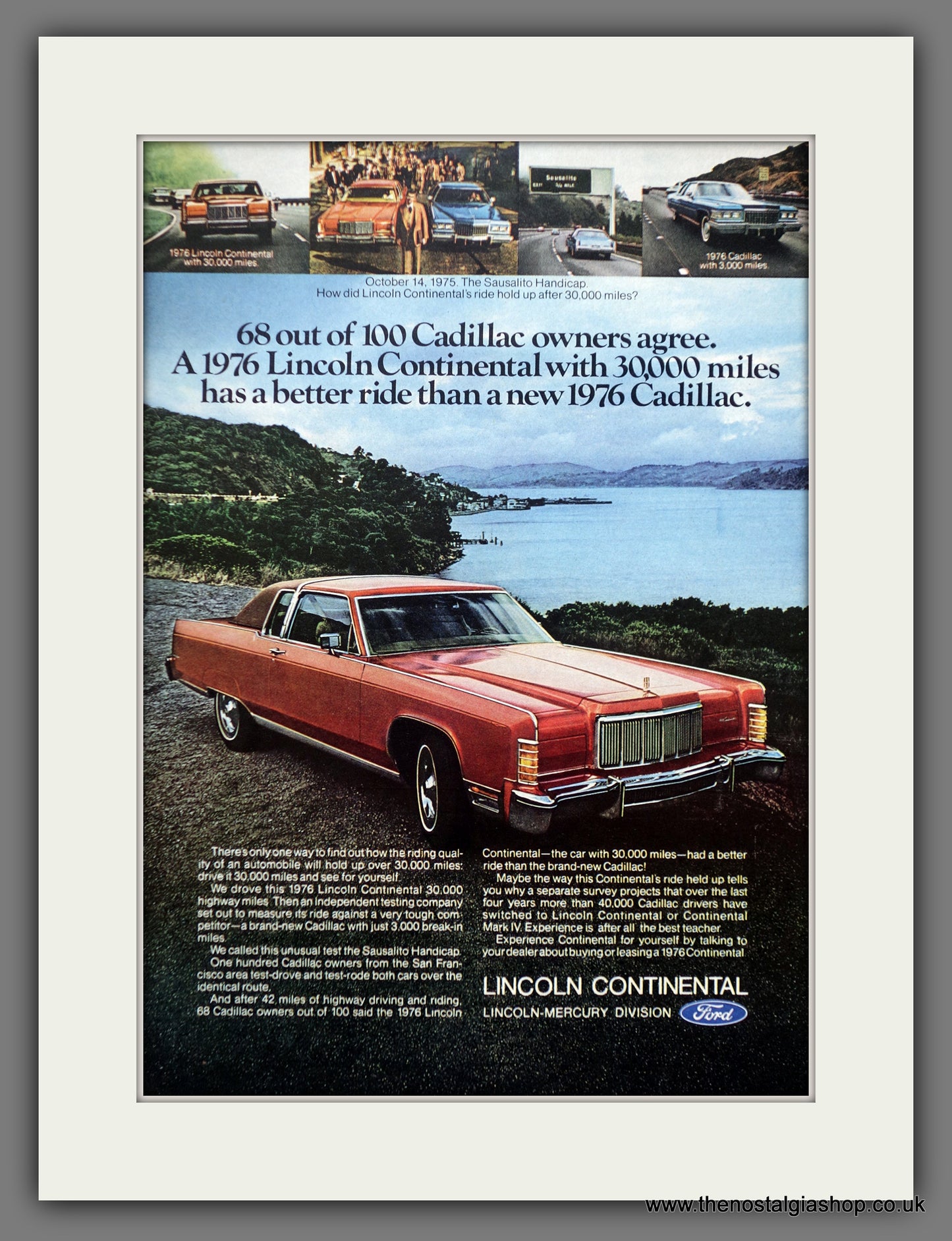 Lincoln Continental. Original American Advert 1976 (ref AD60922)